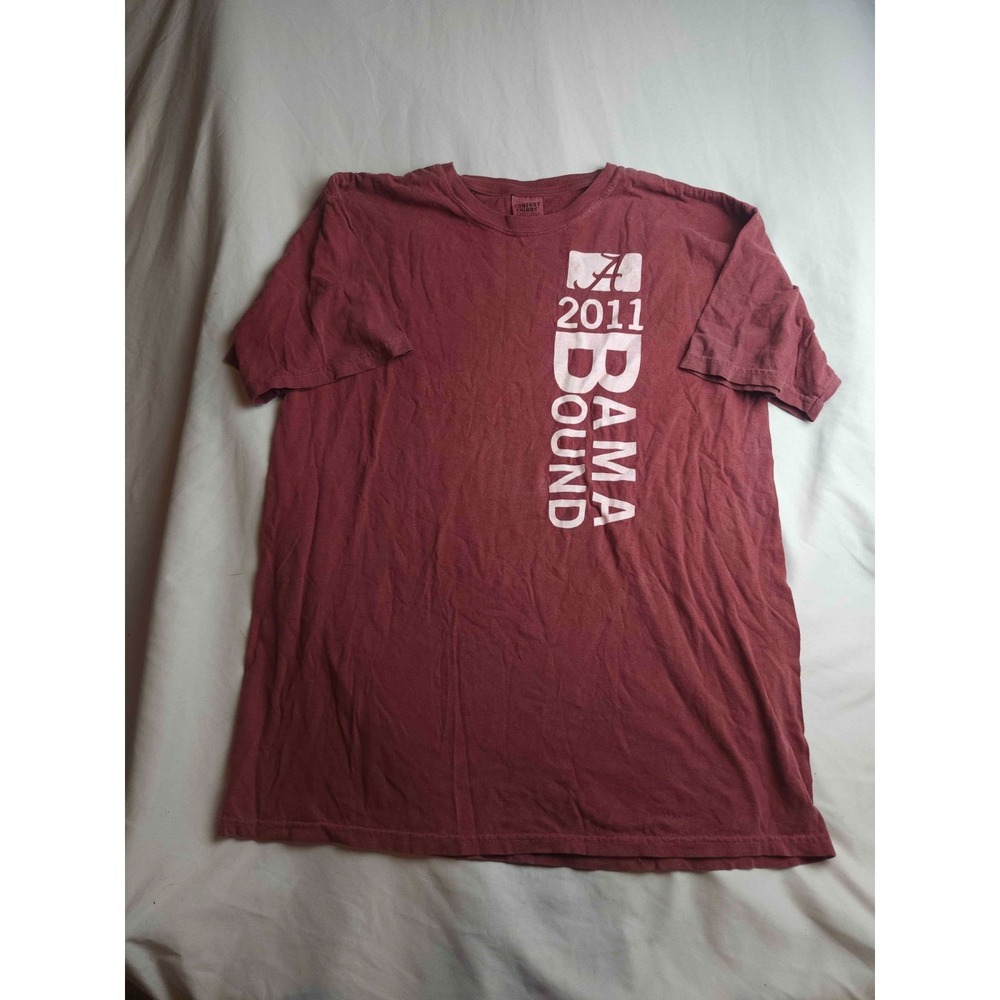 University Of Alabama 2011 Bound Shirt Mens Large Maroon Graphic Comfort Colors